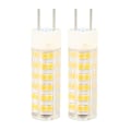 Miniatyrbillede 2 af 8: 2 stk. G8 LED-pærer PC-stiftsbase G8 76 LED-lys Letvægts 6W 540LM Dæmpbar pære til hjem, butik, kontor, bibliotek 100-130V