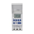 Miniatyrbild 1 av 8: THC15A Programmerbar Timer Guide Rail Typ LCD Tidsreläbrytare för Gatulampa Neonljus DC 24V
