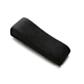 Miniatyrbillede 1 af 5: Ergonomiske stol armlæn puder Gaming stol armlæn puder Albuestøtte buet model til computer kørestol sort flannel foran 6cm bagpå 3cm
