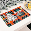 Miniatyrbillede 2 af 5: Julebordsmåtte Klassisk Plaid Design Dekorativ Rektangulær