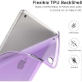 Miniatyrbild 5 av 5: Lila iPad 10.2 Fodral för iPad 9:e Generationen 2021/ iPad 8:e Generationen 2020/ iPad 7:e Generationen 2019, Mjukt Frostat Baksida Slim Shell Fodral med S