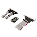 Miniatyrbild 2 av 8: Mini PCIe Combo seriellt parallellt expansionskort 6 Gbs 2 RS 232-port 1 DP25-stift PCI Express till skrivare LPT-port expansionskort