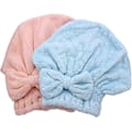 Miniatyrbild 1 av 4: 2-pack Mikrofiber Hårhanddukar, Superabsorberande Duschmössor, Snabbtorkande Hårbandana, Mjuk