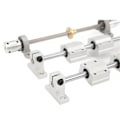 Miniatyrbillede 5 af 5: Lineær Bevægelsesstyreskinne Aksel T8x8 Spindelskru Akselstøtte SC8UU Glidende Lejeblok Fleksibel Akselkobling 8200