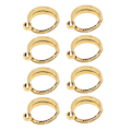 Miniatyrbilde 8 av 8: 8 STK Strikke Hekle Loop Ring Åpen Design Legering Justerbart Garn Gull Guide Finger Holder for DIY
