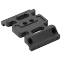 Miniatyrbillede 2 af 8: 313mm Akselafstand Gearkasse Chassis Ramme Opgradering Tilbehør til 1/10 RC Bil ModelSort