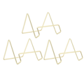 Miniatyrbillede 1 af 8: 3 stk. trådstativ i guld - simpelt, stilfuldt geometrisk design - rustfrit trådstativ til tallerkener