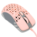 Miniatyrbillede 4 af 8: Mus med justerbar DPI-hastighed RGB-baggrundsbelysning ergonomisk bikube-skal letvægts gaming-mus pink