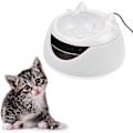Miniatyrbild 4 av 5: Automatisk dricksfontän för husdjur, självlysande elektrisk vattendispenser Drink well vattenfontän vattendispenser för katt hund vit USB