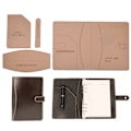 Miniatyrbild 5 av 8: Läder mall Set Transparent akryl DIY handgjorda anteckningsbok cover Craft Tool