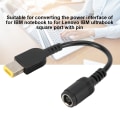 Miniatyrbild 8 av 8: För Lenovo Laptop Power Adapter Round Port to Square Port X240 X1 G405 Conversion Line