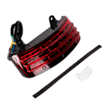 Miniatyrbillede 1 af 8: 12V Universal Motorcykel LED Baglygte Brems Stop Blinklys Baglygte Rød