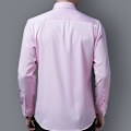 Pikkukuva 4 / 4: Miesten vaaleanpunainen slim fit -nappapaidatakki, pitkähihainen rento yksivärinen