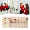 Pikkukuva 5 / 8: 24 kpl set Super Soft Natural 3D Professional kosmeettinen sivellin työkalu säilytyspussilla kotiin