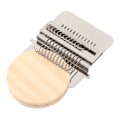 Miniatyrbild 8 av 8: Darning Mini Loom - Enkel användning, brett användningsområde - Rostfritt stål och trä - Mini vävstol för mattor, halsdukar och kläder - 12 krokar