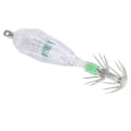 Miniatyrbillede 2 af 8: Fiskeri LED Lokke Lys Blæksprutte Form Hvidt Lys Farve Agnsfisk Under Vand Lokke Lampe med Krog