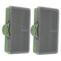 Miniatyrbillede 8 af 8: 2 stk. fiskekrog agn gadget boks mini PP opbevaringsboks etui til fiskegrej tilbehør 1 rum