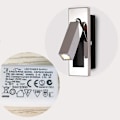 Miniatyrbillede 2 af 4: Minimalistisk LED vægmonteret læselampe, 3W vægspot med afbryder til hotel soveværelse seng