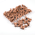 Miniatyrbild 3 av 5: Trä Push Pins - Set om 100 | Stålstiftade Kartnålar för Korktavlor & Hantverk