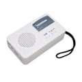 Miniatyrbild 7 av 8: Solar Handvev Radio Multifunktion Bärbar Uppladdningsbar Nödradio med LED-ficklampa för Camping Outdoor Vit