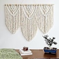 Miniatyrbild 2 av 5: Bohemisk Macrame Väggbonad Tapestry 110*82CM