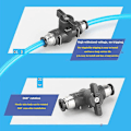 Miniatyrbilde 4 av 5: 1 stk 4mm Pneumatiske Fittings Push Hurtigkobling Manuell Push Ventil Tilkobling Pneumatisk Rettkobling for Tilkobling av Polyetylen Nylon og PU Rør