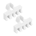 Miniatyrbillede 8 af 8: 2 stk. Badminton Stringing Racquet Load Spreader Badminton Tennis Racquet Pulling Machine Threading Tilbehør Høj Belastning Spreader Beskytter Hvid