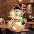 Miniatyrbild 3 av 5: Julbelyst Fönsterdekoration, Jultomtelampor med Sugpropp