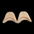 Miniatyrbillede 1 af 5: 6 stk. Silikon Tåbeskyttere Gel Puder til Kvinder Pointe Sko Fodbold Metatarsal Beige
