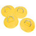 Miniatyrbillede 5 af 8: 4 stk. oppustelig båd D-ring pude patch PVC holdbar marine rustfrit stål fast spænde (gul)
