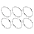 Miniatyrbillede 6 af 8: 20 stk. metalringe 4x32mm jern robuste holdbare multifunktionelle udsøgte metal O-ringe sølv