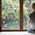 Miniatyrbillede 3 af 4: Akvarel Fugle Vægklistermærke, 2 Stykker Vægklistermærke Kreativ Flyvende Fugl, Dyr Vægklistermærker 30*45