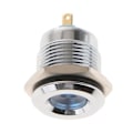 Miniatyrbild 1 av 5: 3 x 16mm 12V IP67 Vattentät LED Metall Indikatorlampa Typ D--