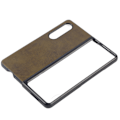 Miniatyrbilde 5 av 8: Lær Hard Case for Samsung Galaxy Z Fold 3 Mobiltelefon Anti Scratch Støtsikker DekselMilitær Grønn