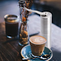 Miniatyrbillede 2 af 5: Mini Hånddrevet Kaffebønnekværn i Rustfrit Stål - Justerbar Indstilling