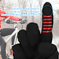 Miniatyrbild 8 av 8: Ridhandskar Unisex Motorcykel Helt Finger Skyddande Andningsbar Handkläder för Pekskärm Svart XL