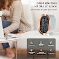 Miniatyrbillede 2 af 5: Bærbar PTC Keramisk Varmeblæser 1200w Mini Elektrisk Bordvarmer
