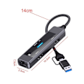 Miniatyrbild 2 av 5: 5-i-1 USB C-hub, portabel USB C-splitter för tangentbord, laptop, USB-minne