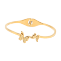 Miniatyrbillede 1 af 8: Dobbelt Sommerfugl Armbånd Simpel Elegant Stilful Perfekt Gave Håndlavet Eksklusiv Armring