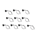 Miniatyrbilde 8 av 8: 10 stk sidemarkerlys 3LED IP68 vanntett rund klarering indikator baklys universal for lastebil bil RV hvitt lys
