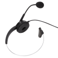 Miniatyrbilde 3 av 8: 3,5 mm ensidig forretningshodetelefon Justerbar Komfortabel Mono Call Center-hodesett med mikrofon for telefoner Bærbare datamaskiner