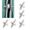 Miniatyrbilde 1 av 4: Gardinstangmagneter Lukkesett - 10 stk Magnetiske Vekter Holdbacks for å Forhindre Lyslekkasje 10 stk 20mm