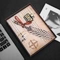 Miniatyrbild 2 av 6: Signature White Feather Pen Set - Retro Craft Collection för elegant bankettskrivande