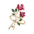 Miniatyrbillede 4 af 8: Rose Servietring i Legering