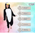 Pikkukuva 4 / 5: Eläin- ja merieläinpehmolelu Cosplay-asu aikuisille - Funziez! Iso pingviini