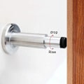 Miniatyrbilde 3 av 5: 1 stk. dørstopper - veggmontert dørstopper, rustfritt stål krom, med gummipute, justerbar dekorativ dørstopper