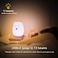 Miniatyrbillede 4 af 5: Børne Natlampe Bjørn LED Natlampe Soveværelseslampe 9 Farver Baby Natlampe Multi-Farve USB Genopladelig Natlampe med Fjernbetjening Gave f