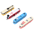 Miniatyrbillede 7 af 8: Højhastighedstog Bus Model PullBack Køretøjssamling Model Legetøj til Børn (En Gruppe)