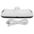 Miniatyrbild 1 av 8: ABS Typ-C Dubbel Slot Laddare Dock Controller Stativ för Sony PS5 Controller Gamepad Vit