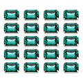 Pikkukuva 5 / 8: 20 kpl DIY Claw Diamonds Häämekko Retro muoti askartelulasivaatekoristeet 13 x 18 mm smaragdinvihreä suorakulmio lasikynsi timantti